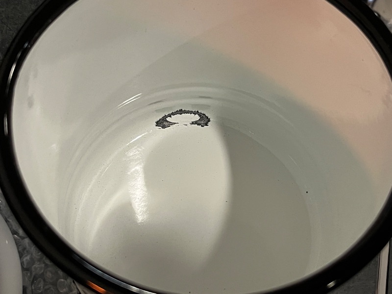 Photo 1 of Bacon Grease Container with Strainer - Large 46OZ Kitchen Oil Storage Can, Food Saver Bin with Lid | Farmhouse Cooking Pot Keeper Collector, Dishwasher Safe-White