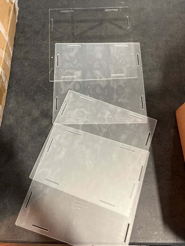 Photo 1 of 2 Pcs Display Cube Pedestal Acrylic Display Riser Box Tall Pedestal No Lid Art Stand Clear Display Riser Box Flower Tower Decor Riser for Party, Wedding Decorations, Reception