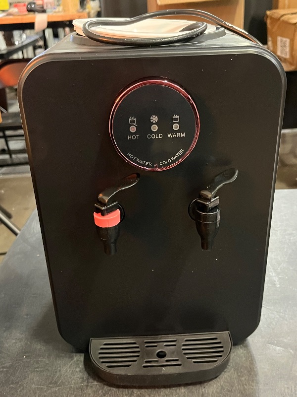 Photo 1 of Gdrasuya10 Premium Countertop Water Dispenser, Hot/Cold 5 Gallon Freestanding Top Loading Water Dispenser
