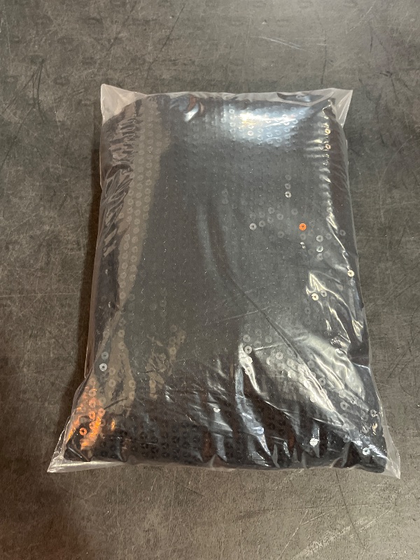 Photo 1 of (M) LOLANTA 2Pcs Girls Dance Outfits Cropped Sequin Jacket Pants Set, Kids Hip Hop Dance Costumes for 80s 90s Party
