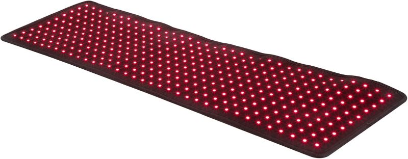 Photo 1 of Led Red Infrared Therapy Mat, 175W Near Infrared Light Therapy Devices w/3 Adjustable Brightness and 20-Minute Timer Function with Two Adhesive Tapes for Whole Full Body Pain Relief