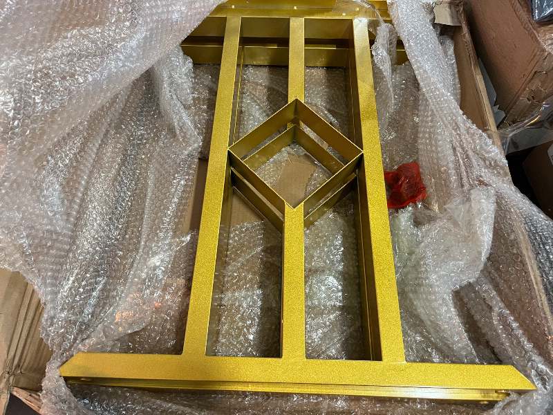 Photo 1 of 28.5" Heavy Duty Desk Legs Steel Dining Table Legs for Coffee Tables Desks Dining Tables Bar Tables Gold (Gold)
