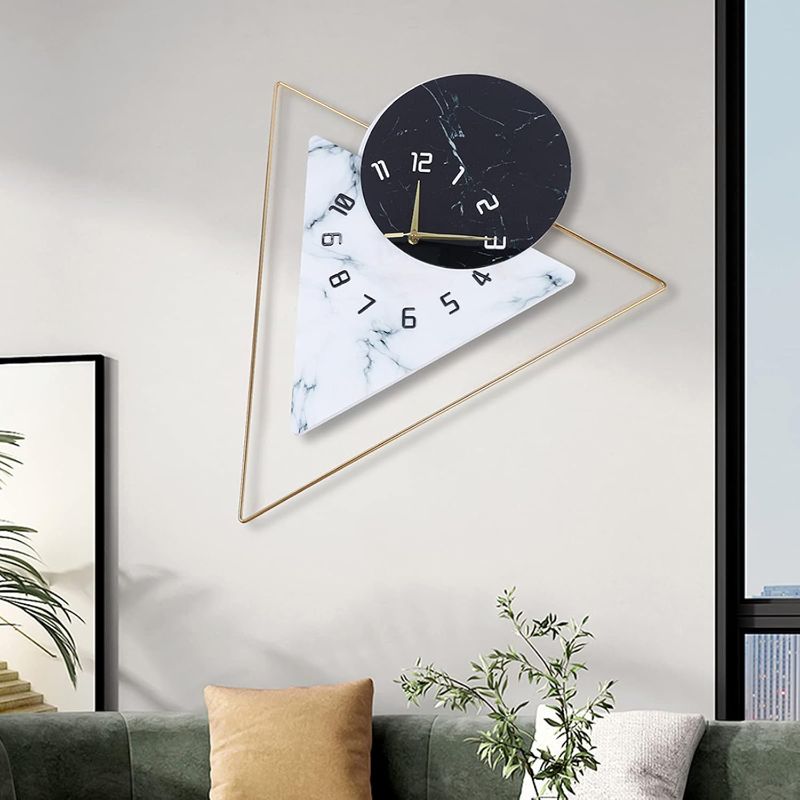 Photo 1 of Large Decorative Wall Clock 22.5 Inch Nordic Style Modern Home Decorative Clock for Bedroom Living Room Kitchen Wall Decor