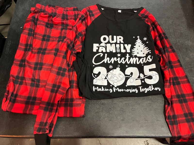 View 2 of (XXL) Matching Christmas for Family 2025 Funny Print Long Sleeve Shirts And Pants ??s Xmas 2 Piece wear (Womens ONLY)