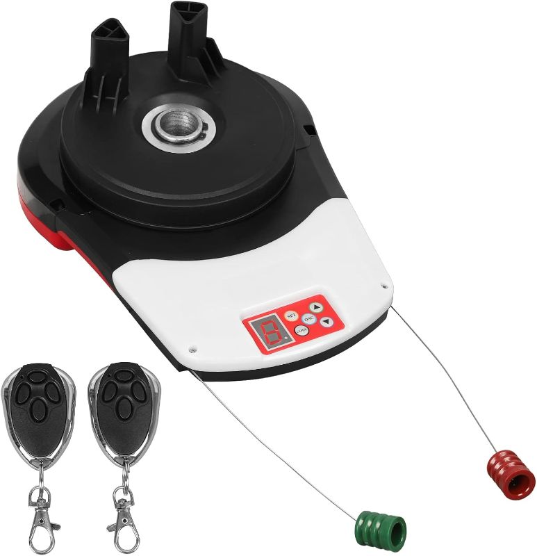 Photo 1 of Garage Door Opener with Remote,110V 50 Decibel Automatic Rolling Gate Opener,24V DC Roller Door Opener for Garage Warehouse Store Barn Farm-Not Fit Flap,Wall Mounted Garage Door (ERDO)