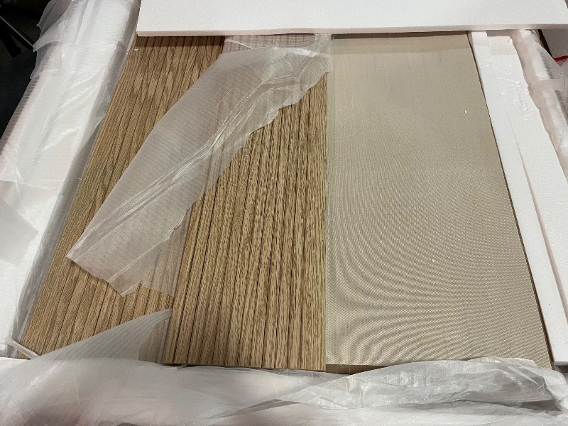 Photo 1 of AVZEAR 31.5" Round Dining Table for 2 People, Small Kitchen Dinner Table with Fluted Wood Base, Farmhouse Circle Dining Tables for Home, Kitchen, Dining Room, Living Room (Nature)
