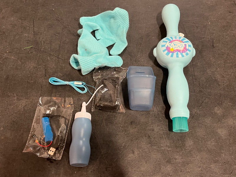 Photo 1 of 2026 New Fog Bubble Machine, Rechargeable Automatic Electric Smoke Bubble Machine, Magic Smoke Bubble Maker, Colorful Lights & Music, Bubble Fog Game for Parties, Beaches, Summer (Blue)