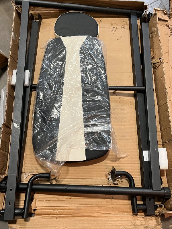 Photo 1 of Solid Inversion Table for Back Pain Relief - 330lb Capacity Foldable Decompression Table for Lumbar Stretching
