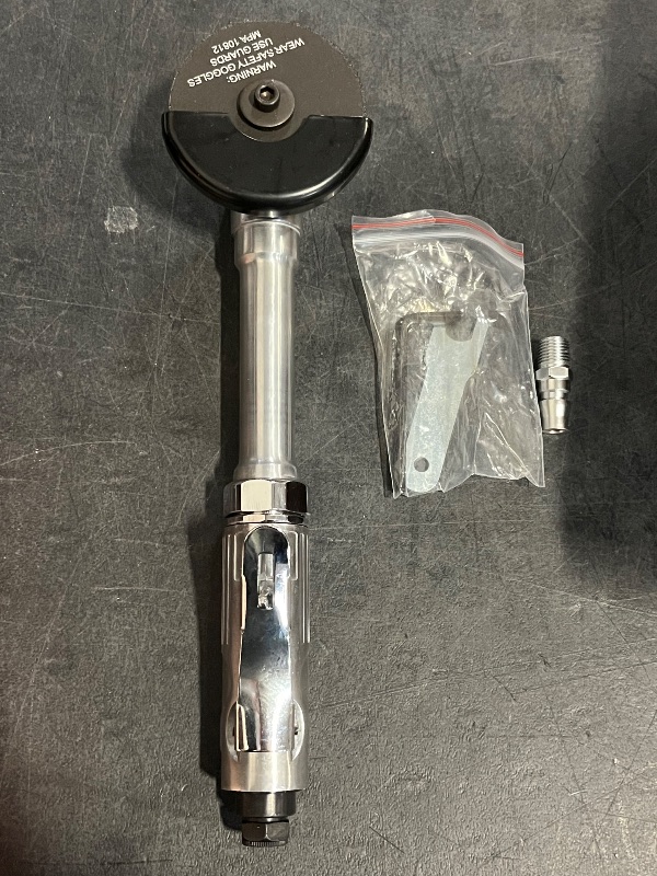 Photo 1 of 5" Long Handle Cutting Machine with 3" Cut Wheel, Air 1/4" Composite Air Pneumatic Cutting Machine, Extension Cutter Grinding Cut-Off Tool, 18000RPM, 360° Rear Exhaust Rotation