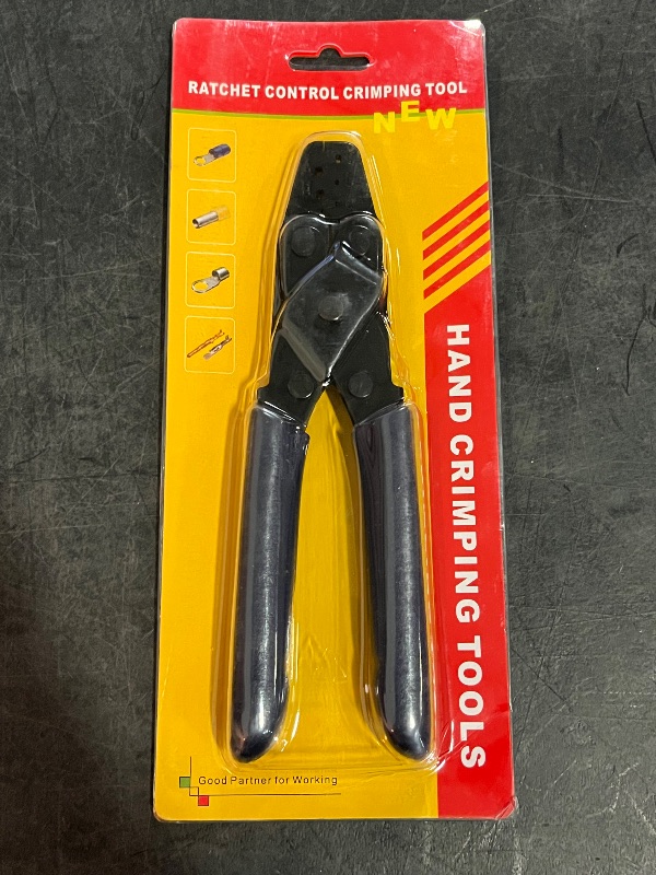 Photo 1 of Ergonomic Labor Saving Wire Crimper, High Carbon Steel Cable Terminal Crimping Tool, Portable DR 1 Model, 1.25 6.3mm² Crimping Capacity, US Standard 22 10AWG
