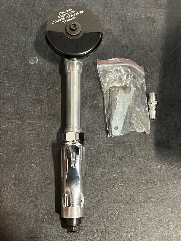 Photo 1 of 5" Long Handle Cutting Machine with 3" Cut Wheel, Air 1/4" Composite Air Pneumatic Cutting Machine, Extension Cutter Grinding Cut-Off Tool, 18000RPM, 360° Rear Exhaust Rotation