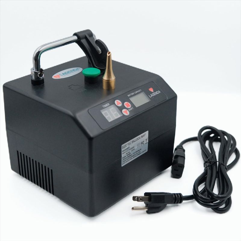 Photo 1 of Lagenda B231 Electric Balloon Inflator - Balloon Pump with Digital Timer, Professional Portable Air Blower for Party Events Decoration
