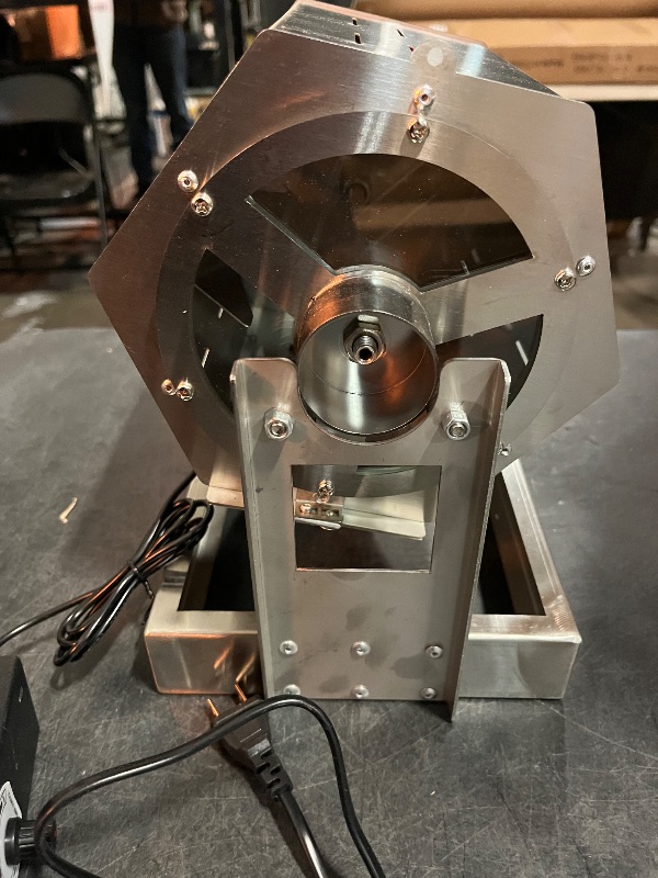 Photo 1 of Electric Coffee Bean Roaster Stainless Steel Drum Roaster for Home Commercial Use Large Capacity with Adjustable Temperature for Roasting Coffee Beans Peanuts Nuts (0.3-1.2kg)
