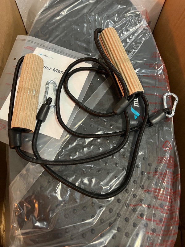 Photo 1 of MERACH Balance Board for Adults, Rocking Stepper with Resistance Bands, Portable Wobble Board Featuring LCD Monitor, 300 lbs Capacity Ski Balance Trainer for Full Body Workout at Home Gym