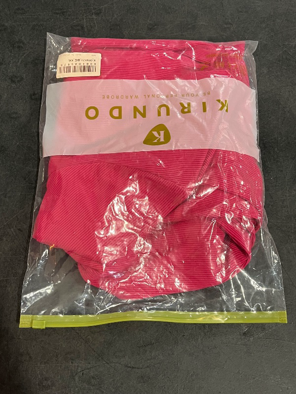 Photo 1 of (XXL) KIRUNDO Ribbed Long Sleeve Tops for Women Stretch Slim Basic Crop Tee Exposed Seams Spring Fall Fashiion Trendy Tshirt 