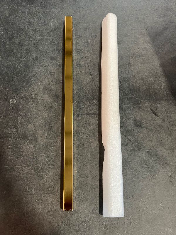 Photo 1 of 25" Gold Bar Stools Set of 2 Metal Tube Replacements ONLY , Gold Metal Frames, Counter Height Bar Stools for Kitchen Island
