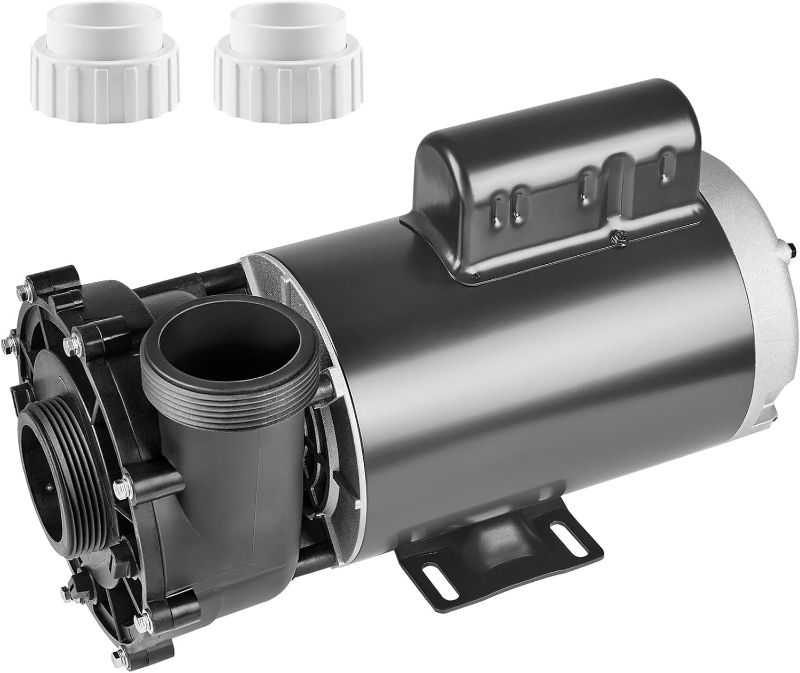Photo 1 of VEVOR 2 Speed SPA Pump, 56-Frame, AC 220V Hot Tub SPA Pump, 4 HP / 210 GPM / 65.61 ft High Speed or 0.7 HP / 103 GPM / 16.07 ft Low Speed, 2'' Port 90° Rotational Interface for Hot Tub

