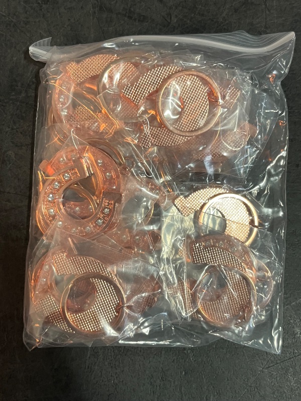 Photo 1 of 20 Set Lucky Horseshoe Keychain Party Favor Bulk Western Cowboy Keyring Charm Accessories Kraft Tag Organza Bag for Guest Baptism Bridal Baby Shower Valentine Wedding Gift(Large,Rose Gold)
