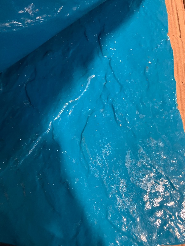 Photo 1 of 3Pcs VEVOR Concrete Stamps Mat,35in x 35 in, Concrete Texturing Skin Polyurethane Stamp Stone Tile Texture Mat, Slate floor Imprint Seamless Stamp Concrete Molds for Outdoor Decorative, Blue
