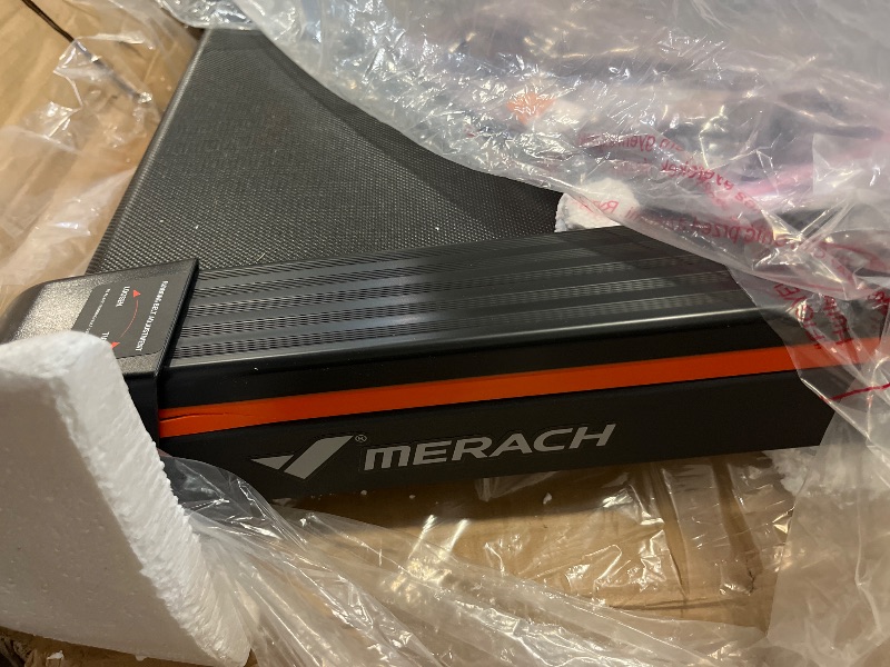 Photo 1 of MERACH Walking Pad with Incline 12% Auto Treadmill for Home, 400lbs Capacity 3.5HP Super Quiet Brushless Walking Pads Under Desk, 16.5"x41.3" Mat Walk Pad with Remote & LED W50 Walking OAD
