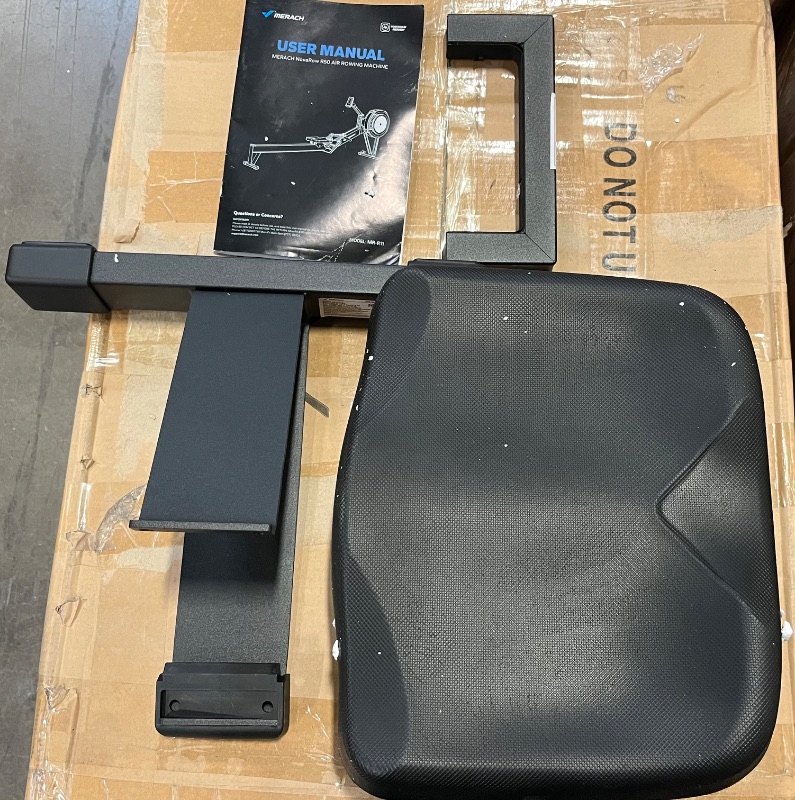 Photo 1 of MERACH Rowing Machines for Home, Adjustable Air Resistance Professional Indoor Rowing Machine, Ergonomic Comfort Seat, Performance Monitor and Device Holder, Easy Storage
