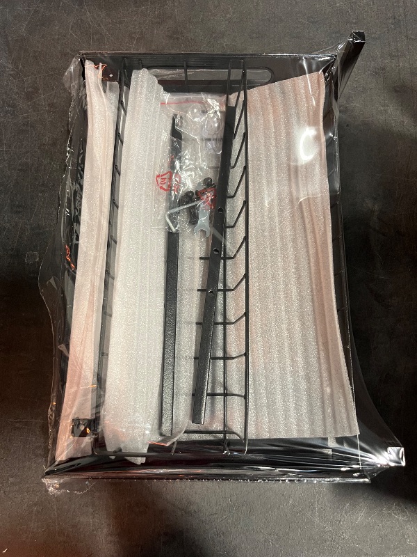 Photo 1 of 2 Tier Under Sink Storage & Organisation, Under Bathroom Cabinet Storage, Kitchen Sink Organiser Rack, Multi-purpose Under Sink Shelf Organizer- (Black)