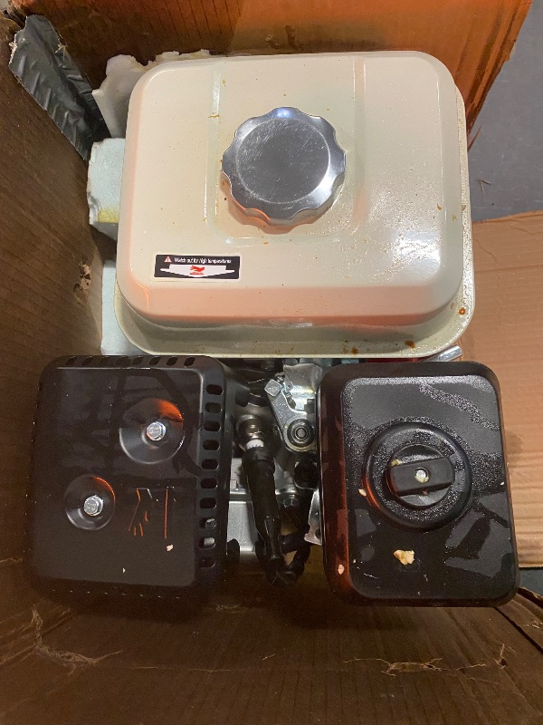 Photo 1 of 6.5HP 4-Stroke Air Cooled Gas Engine,200cc Horizontal Shaft Gas Engine Pull Start Gasoline Engine Motor OHV Replaces for GX160 Go Kart Compressor Log Splitter Lawn Mower Mini Bike
