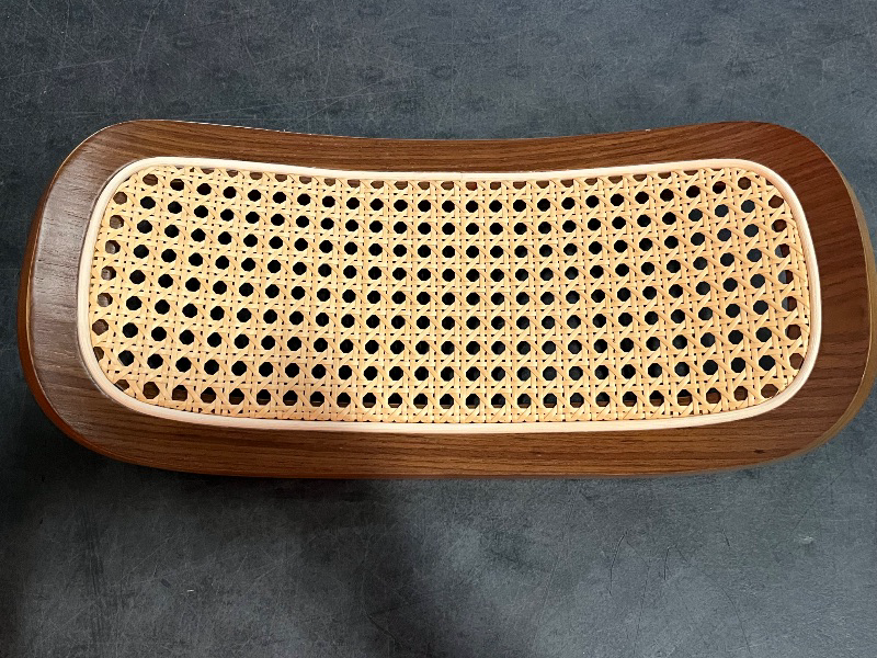 Photo 1 of 26" Rattan Bar Stools Set of 2 Beige Faux Leather Counter Height Swivel Barstools with Rattan Backrest and Wooden Legs,Armless Mid Century Modern Bar Chairs for Kitchen/Dining Room/Bar