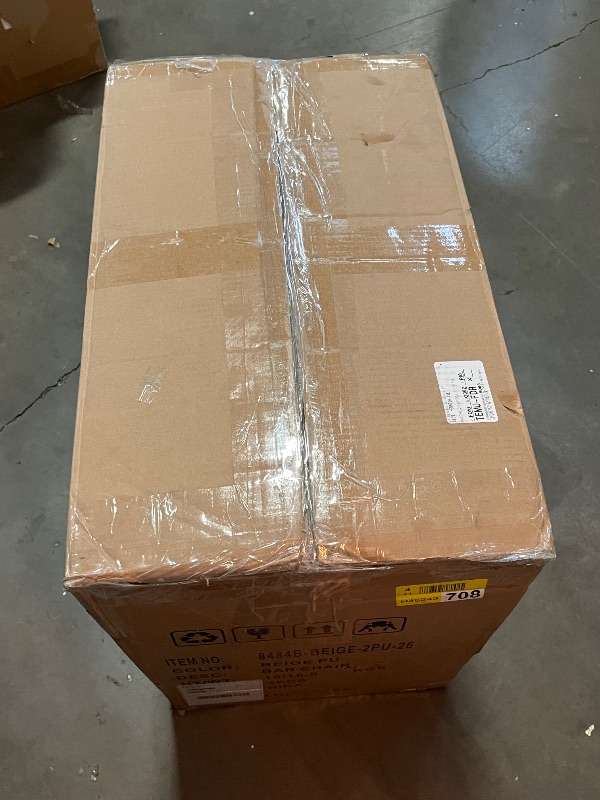 Photo 1 of 26" Rattan Bar Stools Set of 2 Beige Faux Leather Counter Height Swivel Barstools with Rattan Backrest and Wooden Legs,Armless Mid Century Modern Bar Chairs for Kitchen/Dining Room/Bar