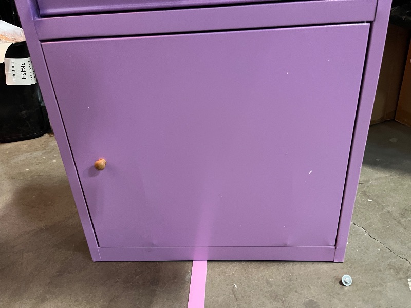 Photo 1 of *PURPLE* Black Tool Chest | 40" Industrial 6-Drawer Rolling Tool Cabinet with Single Door | Big Tool Box with Lock

