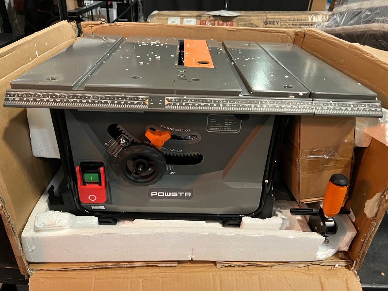 Photo 1 of **USED, SEE NOTES** Table Saw 5000rpm Cutting Speed 98% Vacuuming Rate, 8.5" Jobsite Table Saw With Vacuum Function for Timber Cutting Woodworker DIY Enthusiast
