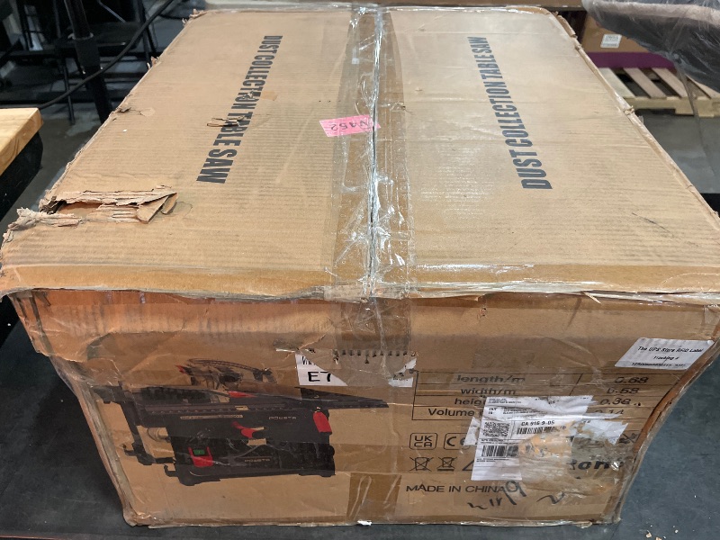 Photo 1 of **USED, SEE NOTES** Table Saw 5000rpm Cutting Speed 98% Vacuuming Rate, 8.5" Jobsite Table Saw With Vacuum Function for Timber Cutting Woodworker DIY Enthusiast