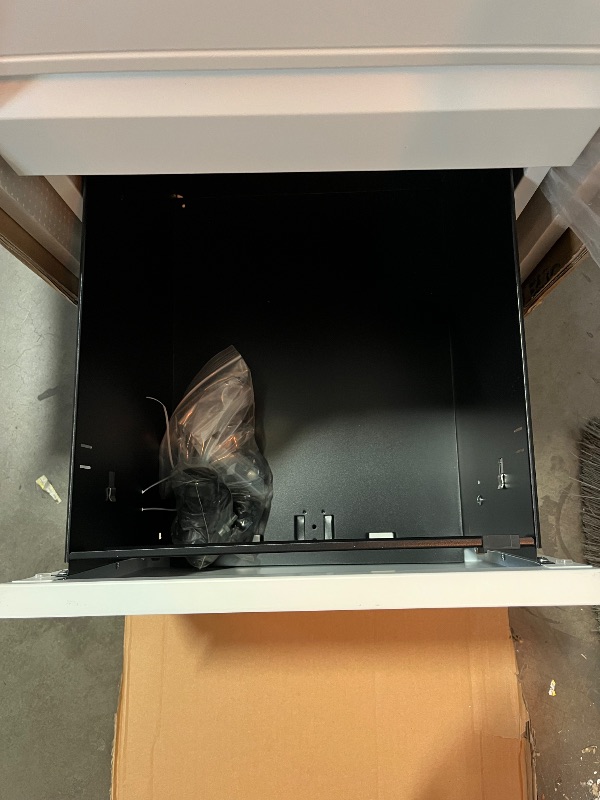 Photo 1 of Mobile File Cabinet for Home Office, Lockable 3 Drawer Filing Cabinet with Wheels for A4-Size/Letter-Size/Legal-Size, Fully Assembled Except Casters, White