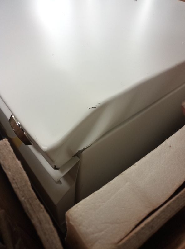 Photo 1 of Mobile File Cabinet for Home Office, Lockable 3 Drawer Filing Cabinet with Wheels for A4-Size/Letter-Size/Legal-Size, Fully Assembled Except Casters, White
