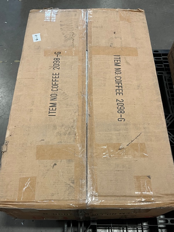 Photo 1 of Gold Oval Rotatable Top Coffee Table, 2 Tier Modern Luxury Center Table with 360° Swivel Round Top, Brushed Stainless Steel Base Tea Table for Apartment, Living Room, Office
