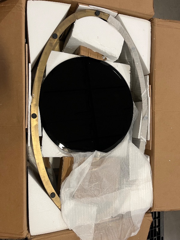 Photo 1 of Gold Oval Rotatable Top Coffee Table, 2 Tier Modern Luxury Center Table with 360° Swivel Round Top, Brushed Stainless Steel Base Tea Table for Apartment, Living Room, Office
