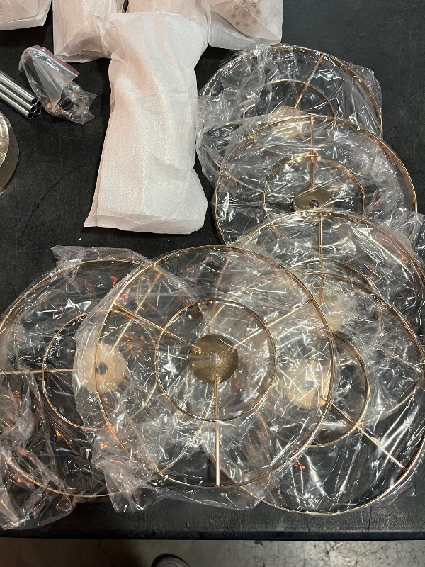 Photo 1 of 19.3inch Gold Flower Stand Wedding Centerpieces for Tables, 10pcs Tall Vases Stand Wedding Centerpieces with Sparkling Crystal Bead for Weddings Birthday Party Home Decor (19.3In Gold)