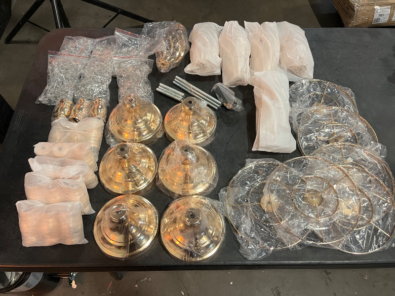 Photo 1 of 19.3inch Gold Flower Stand Wedding Centerpieces for Tables, 10pcs Tall Vases Stand Wedding Centerpieces with Sparkling Crystal Bead for Weddings Birthday Party Home Decor (19.3In Gold)