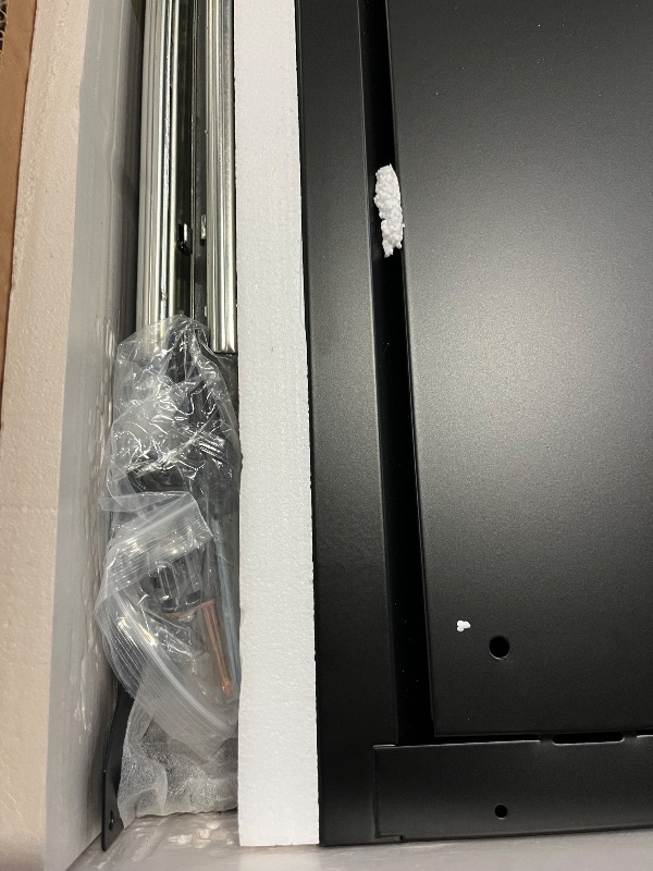 Photo 1 of 2 Drawer File Cabinet, File Cabinets for Home Office, Printer Stand, File Cabinet with Lock, Lateral Filing Cabinet for A4/Letter/Legal Size File Folders, Assembly Required(Black)
