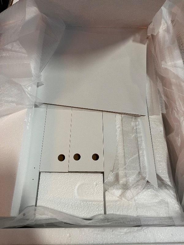 Photo 1 of Double Tilt Out Trash Can Cabinet – Hidden Wooden Kitchen Trash Bin Cabinet with 2x10 Gallon Garbage Can, Pet Proof Tilt Out Garbage Holder, Storage Cabinet for Trash in Kitchens, White, BZR33