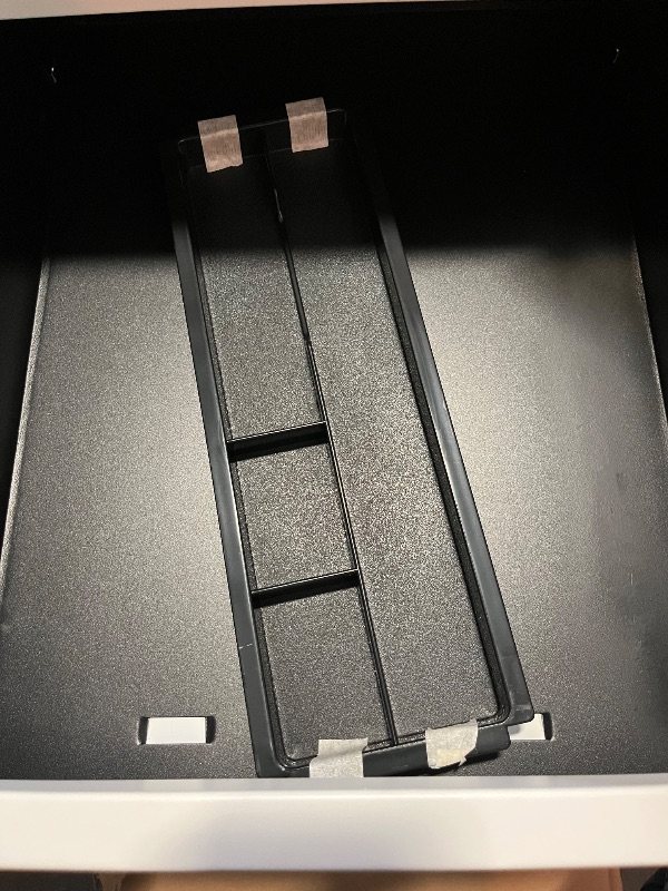 Photo 1 of Mount-It! 3 Drawer File Cabinet with Lock and Wheels, Under Desk Storage Filing Pedestal for Home Office, No Assembly Small Rolling File Cabinet for Legal, Letter, and A4 Files in White