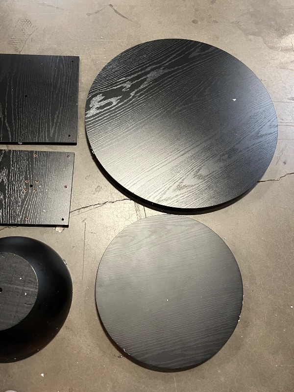 Photo 1 of 2 Piece Side Tables, Can Be Done 4 Different Ways- Black 