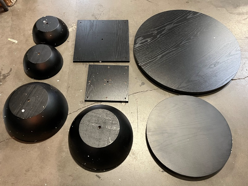 Photo 1 of 2 Piece Side Tables, Can Be Done 4 Different Ways- Black 