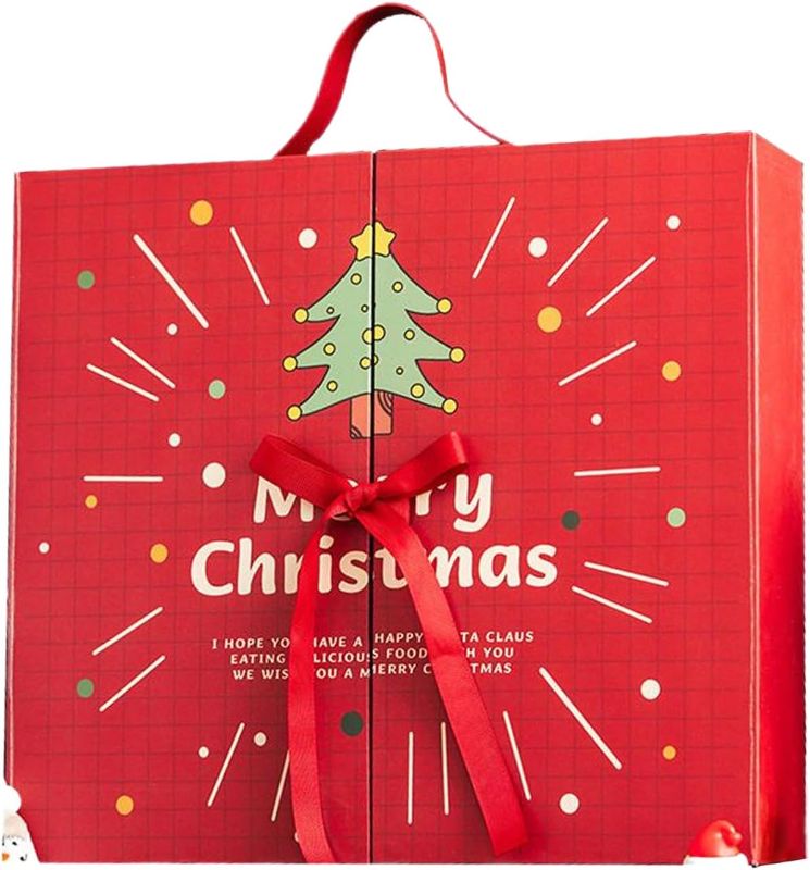 Photo 1 of Christmas Advent Filling Box | Reusable 24 Days Empty Fillable Home Decor - Kids Christmas Countdown Calendar,for Men Women Kids Boys Girls Baby Youth Teens Son Daughter Family Friends
