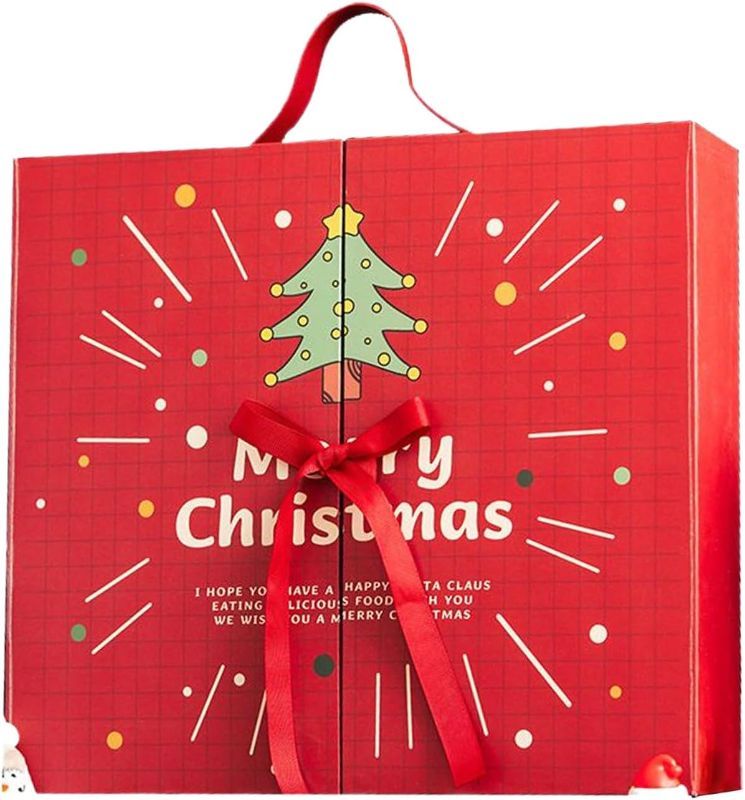 Photo 1 of Christmas Advent Filling Box | Reusable 24 Days Empty Fillable Home Decor - Kids Christmas Countdown Calendar,for Men Women Kids Boys Girls Baby Youth Teens Son Daughter Family Friends