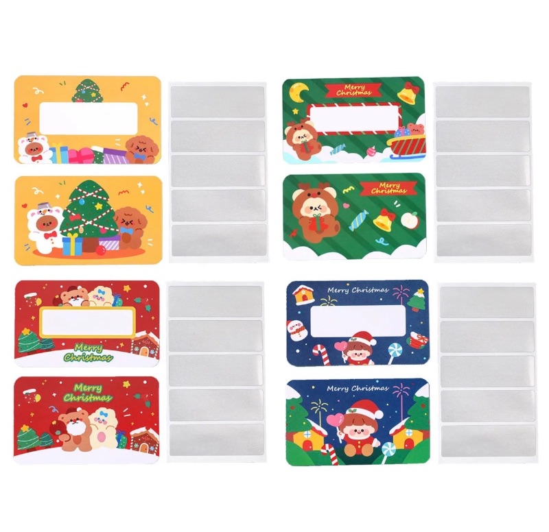 Photo 1 of Christmas Scratch Off Cards Stickers Double- Sided Printed
