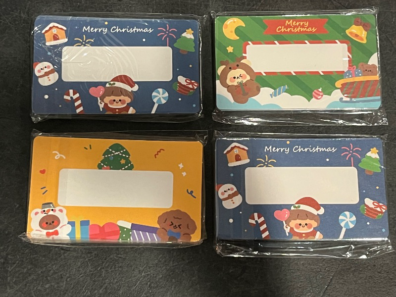 Photo 1 of Christmas Scratch Off Cards Stickers Double- Sided Printed
