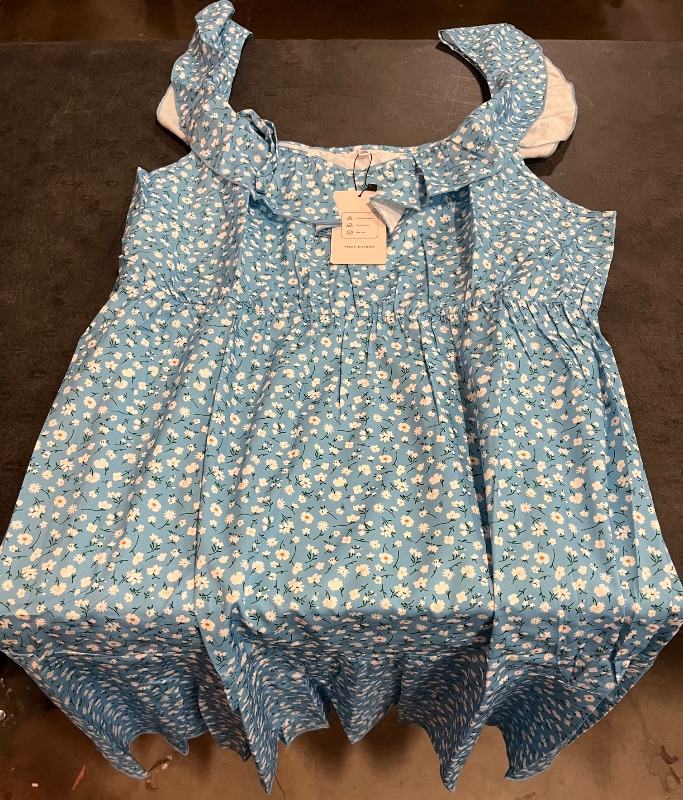 Photo 1 of (2XL) Zeagoo Womens Summer Dress Casual Ruffle Tiered Floral Square Neck Sundresses Beach Boho Mini A-line Dress 2025
