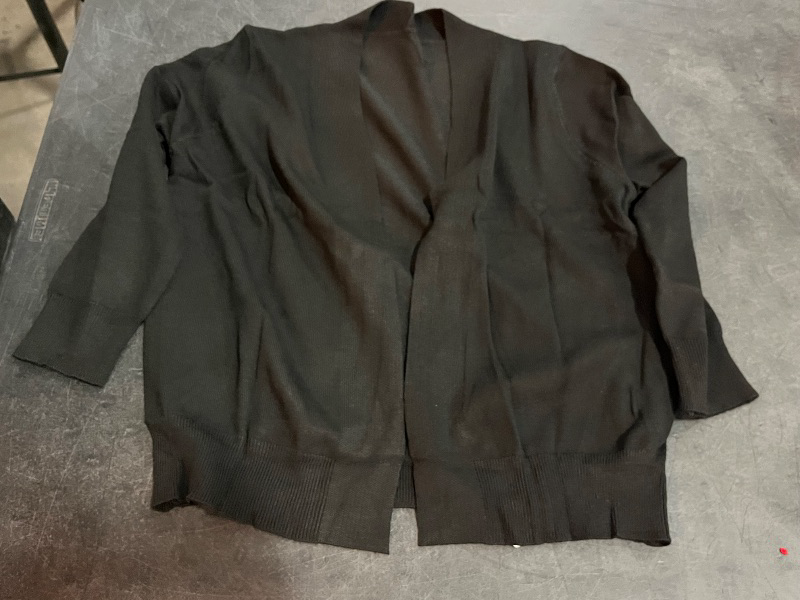 Photo 1 of (XL) Women's 3/4 Sleeve Cropped Cardigan Sweaters Open Front Bolero Short Shrugs

