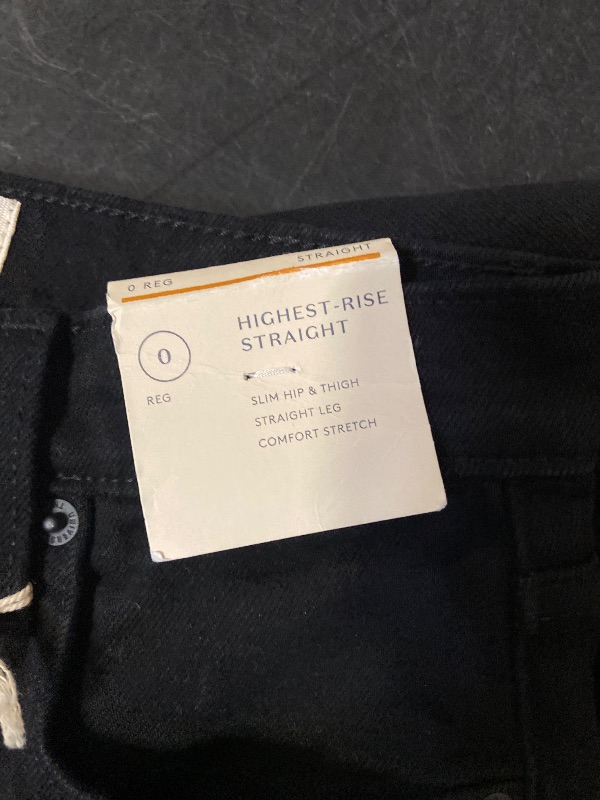 Photo 1 of Size 0 Women's High-Rise Straight Ankle Jeans - Universal Thread Black 0
